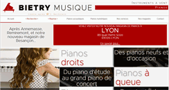 Desktop Screenshot of bietry-musique.com